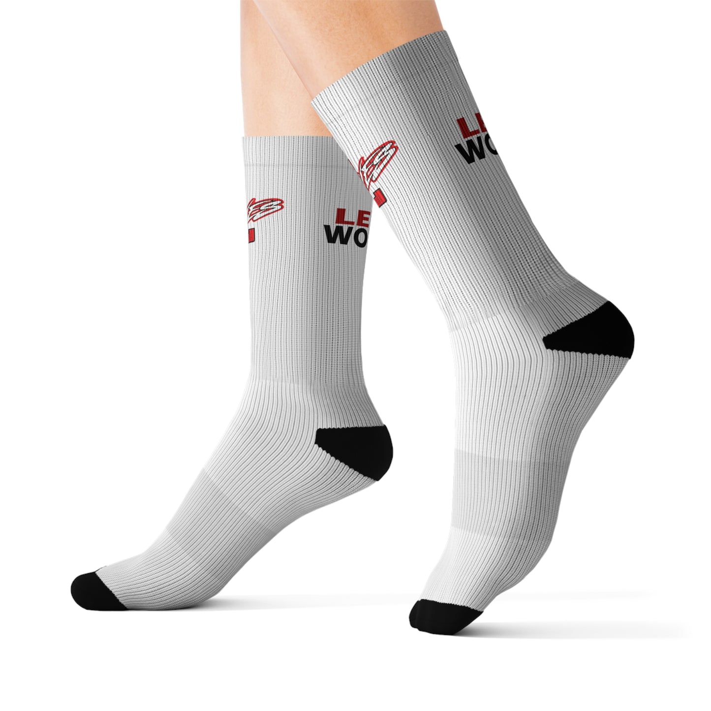 Copy of Sublimation Socks- New L Wolves Black Sock