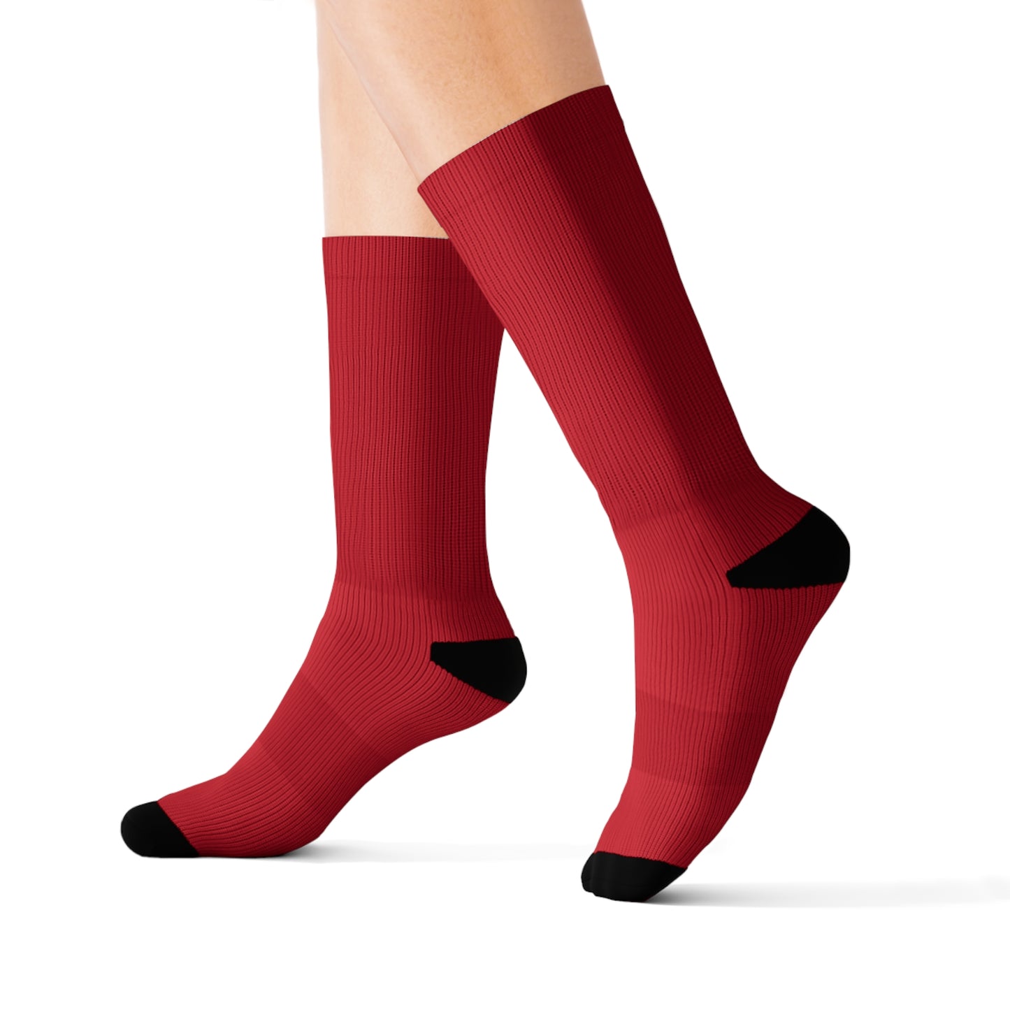 Sublimation Socks- New L Wolves Red Sock