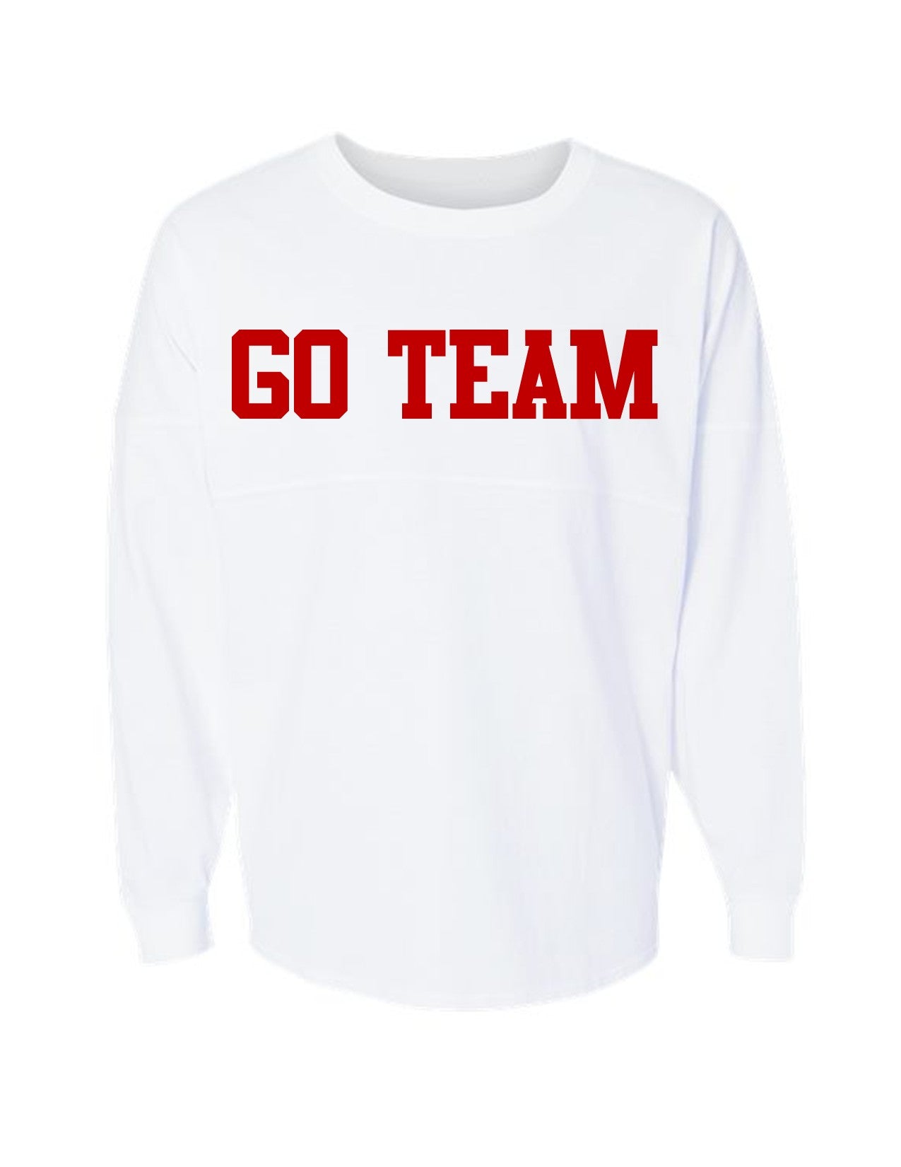 GO TEAM Game Day Jersey Long Sleeve Tee