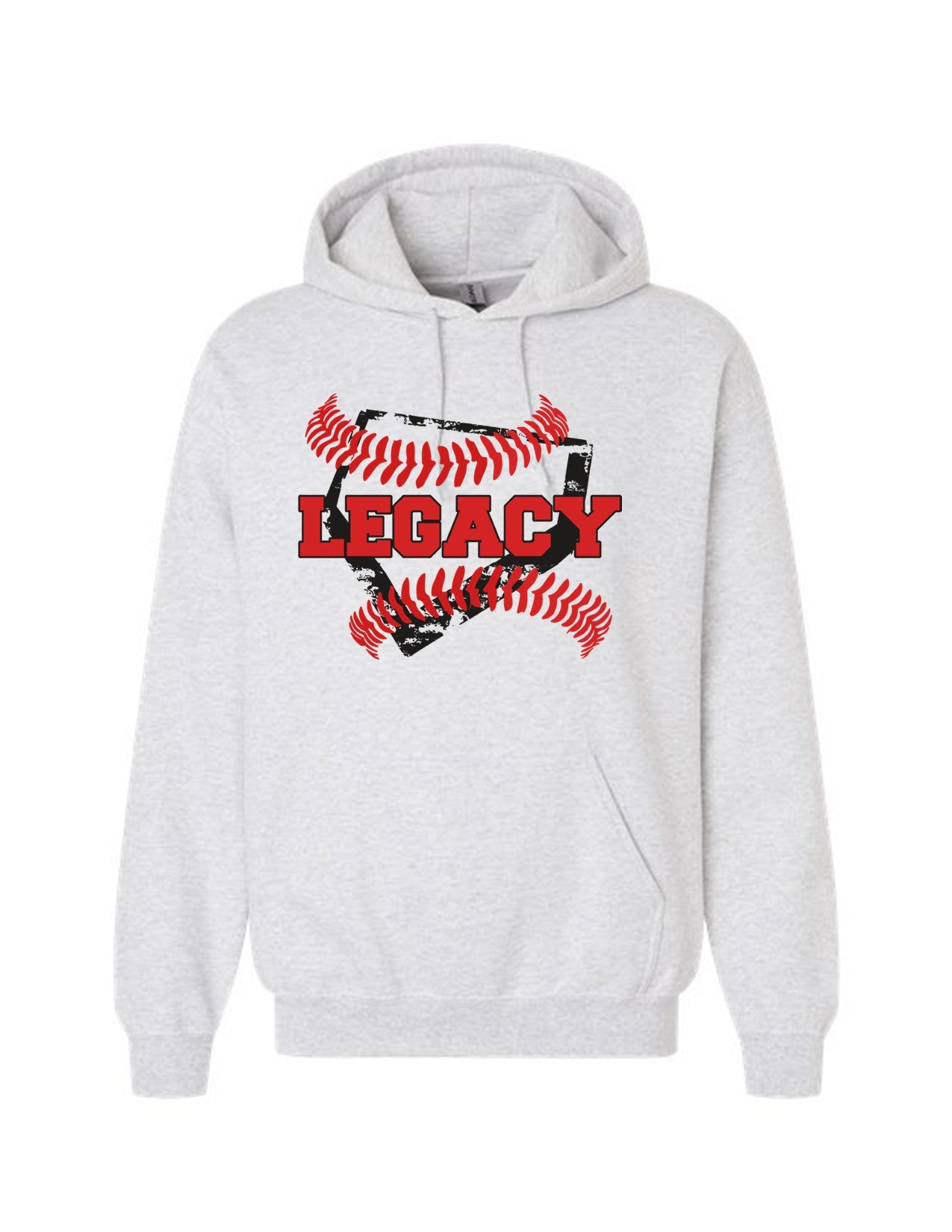 Ash Gray Hooded Sweatshirt Legacy