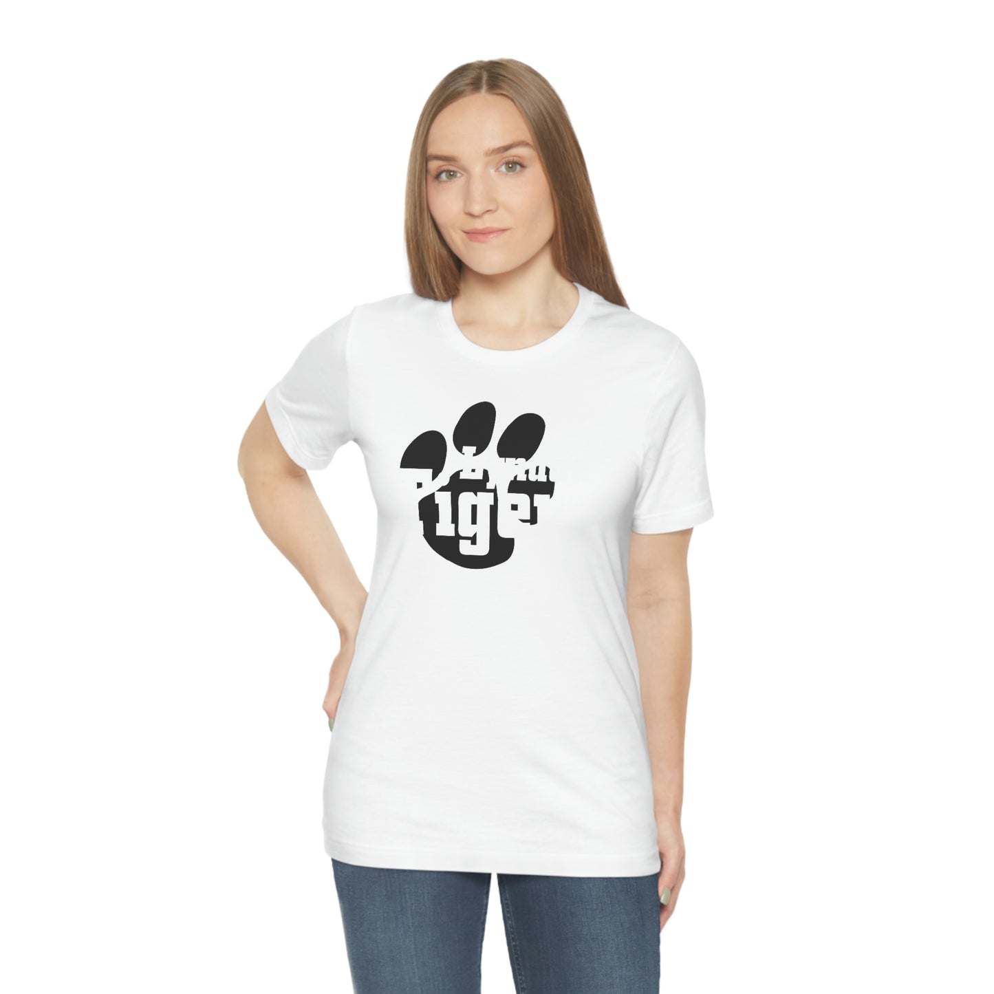 Lyndon Tigers Block font Bella Canvas Tee
