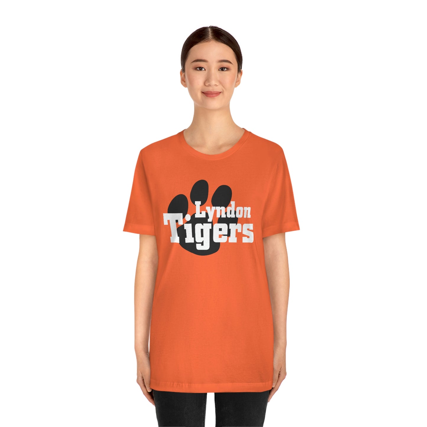 Lyndon Tigers Block font Bella Canvas Tee