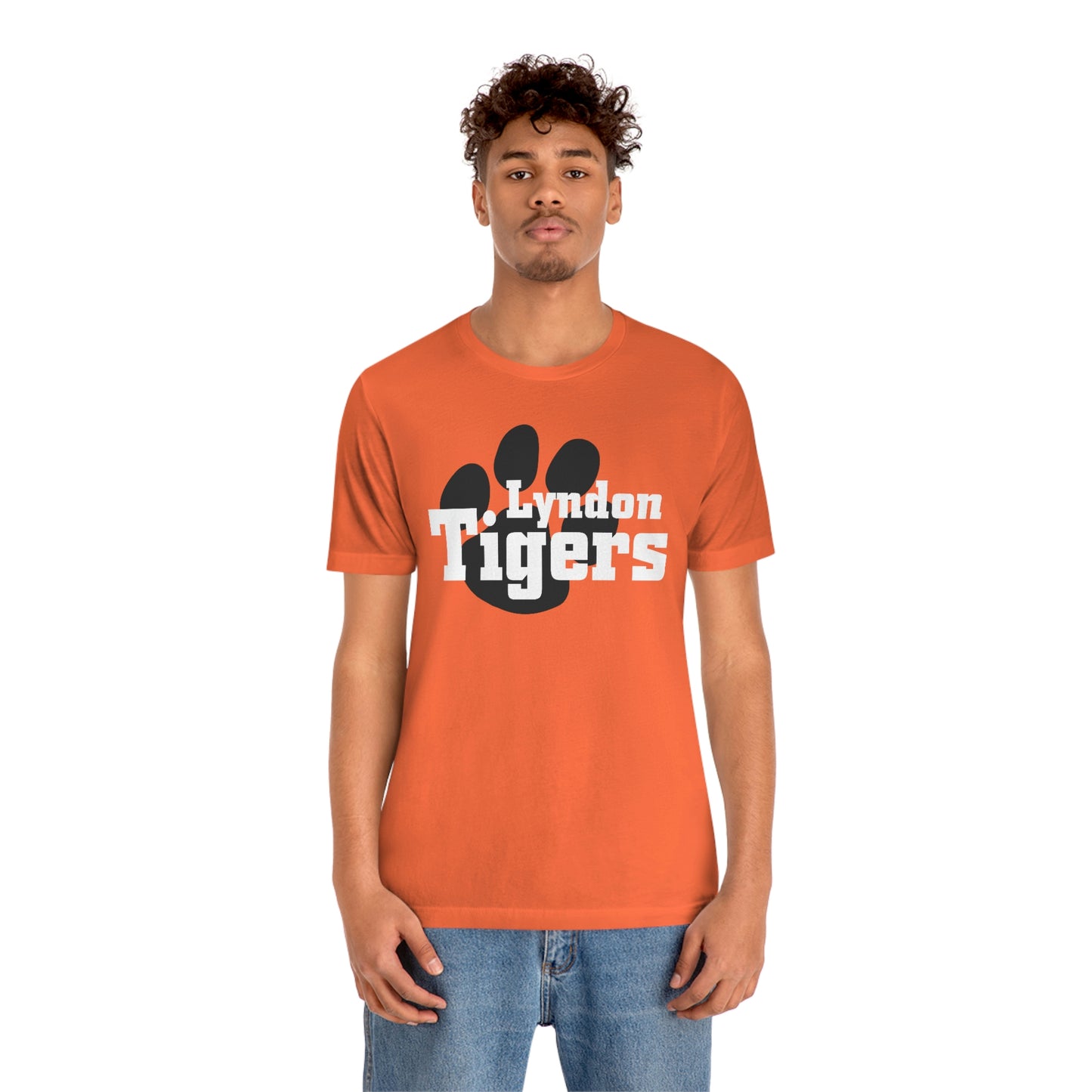Lyndon Tigers Block font Bella Canvas Tee