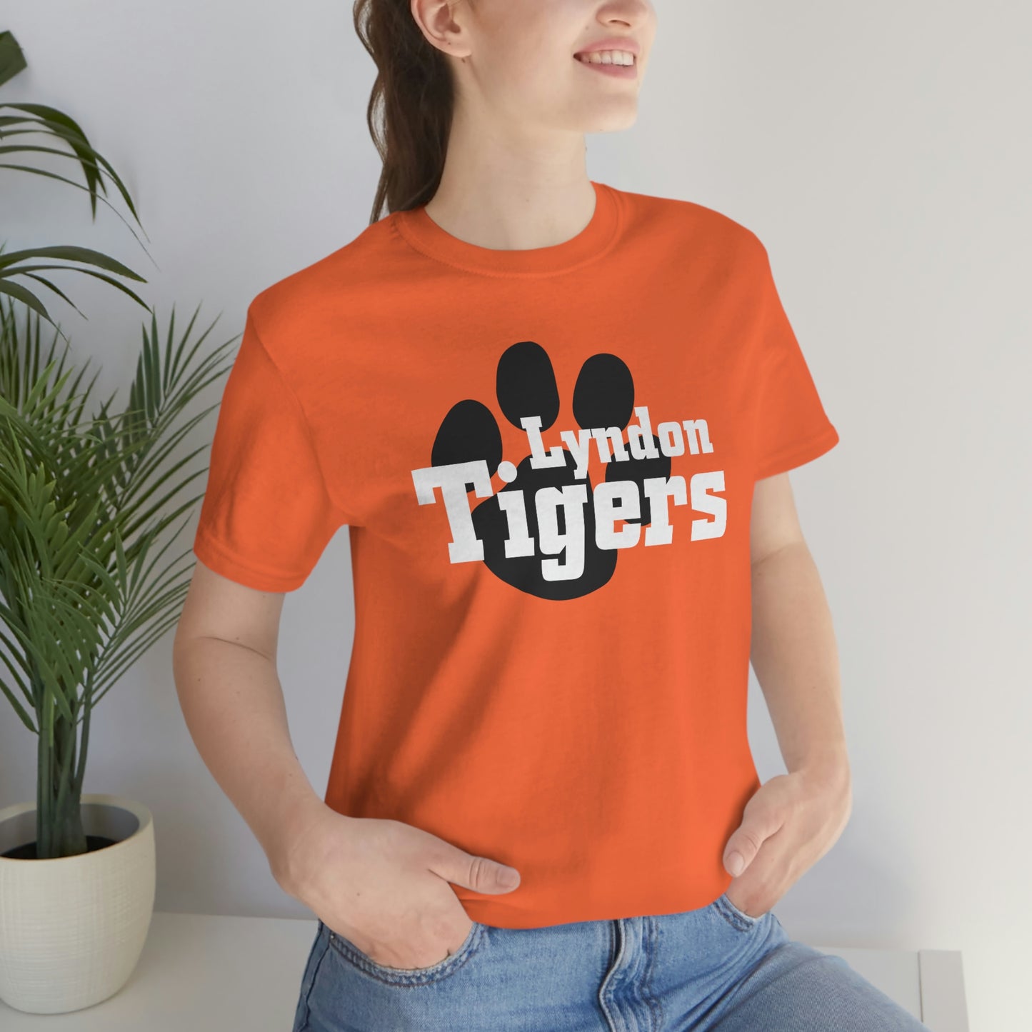 Lyndon Tigers Block font Bella Canvas Tee