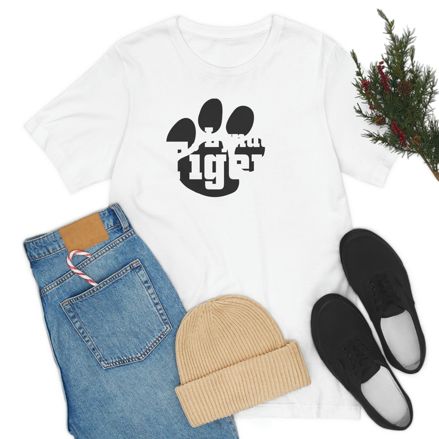 Lyndon Tigers Block font Bella Canvas Tee