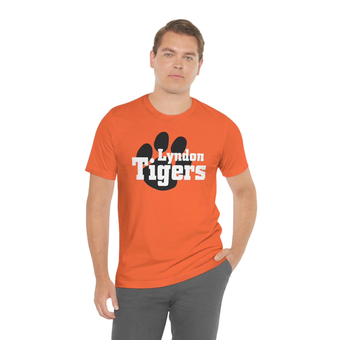 Lyndon Tigers Block font Bella Canvas Tee
