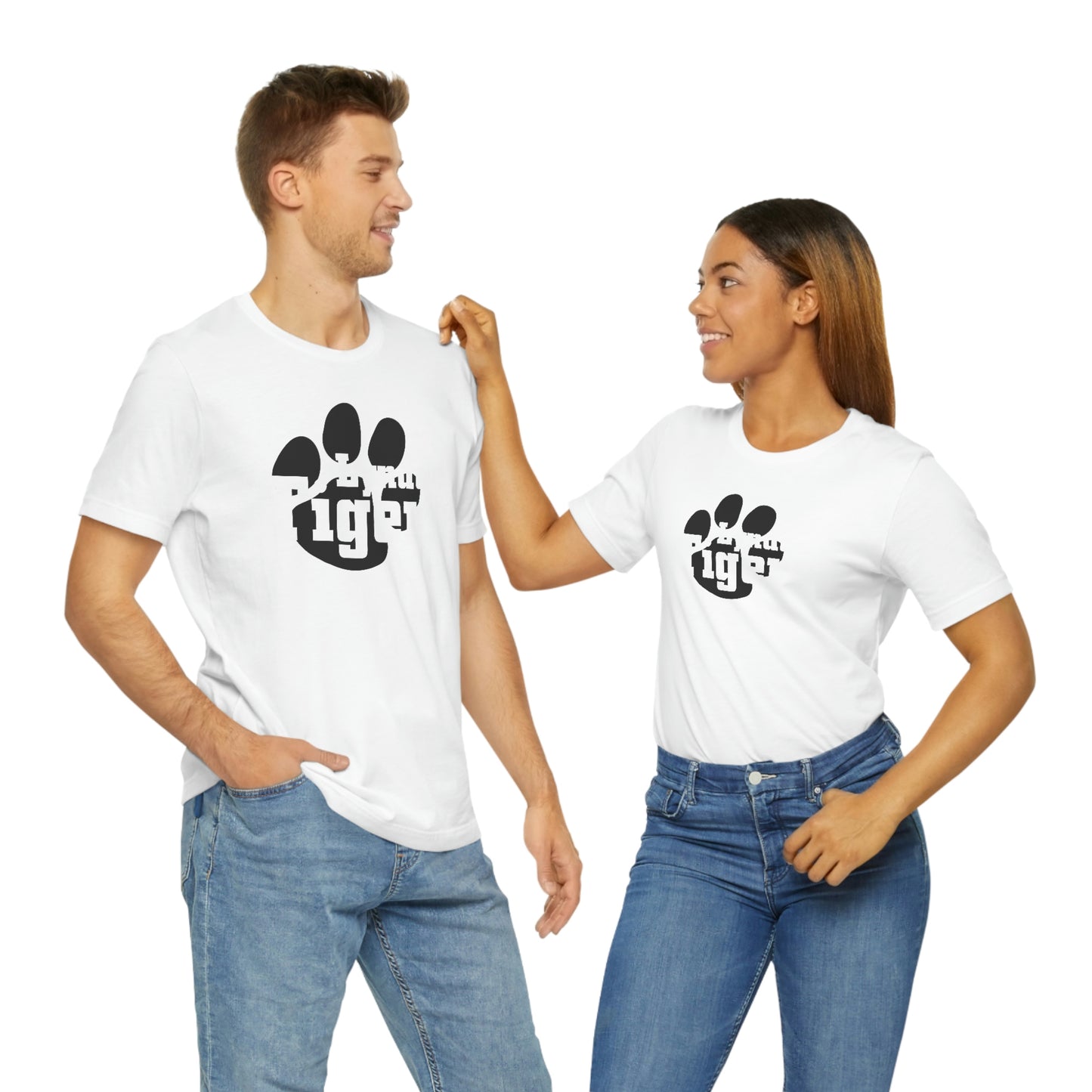 Lyndon Tigers Block font Bella Canvas Tee
