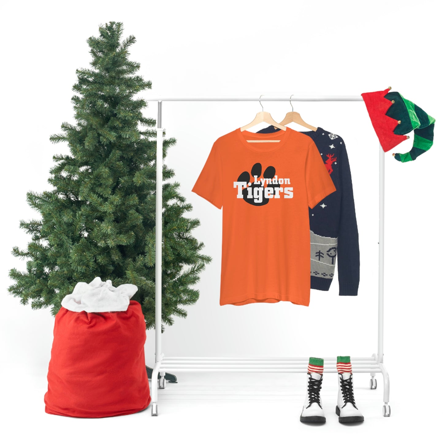 Lyndon Tigers Block font Bella Canvas Tee