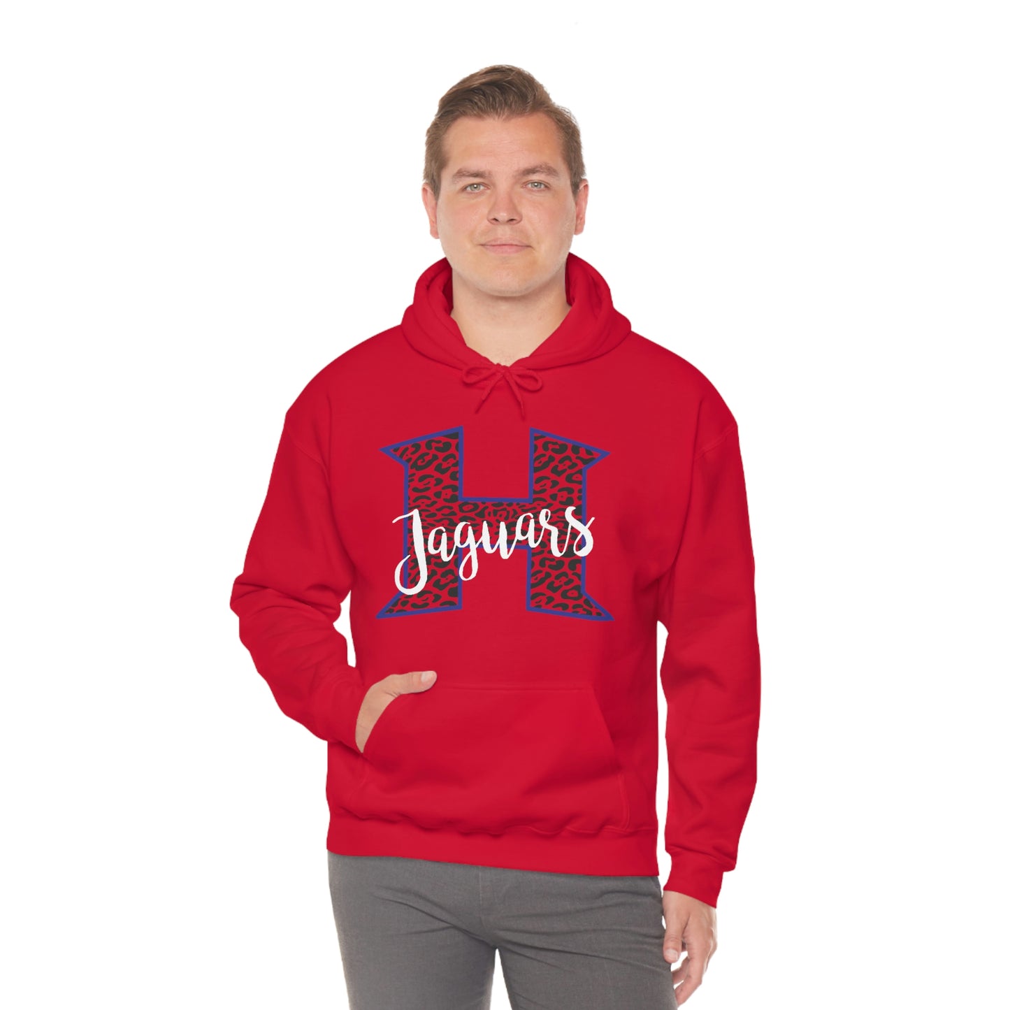 Power H Leopard Print Jaguars Hooded Sweatshirt