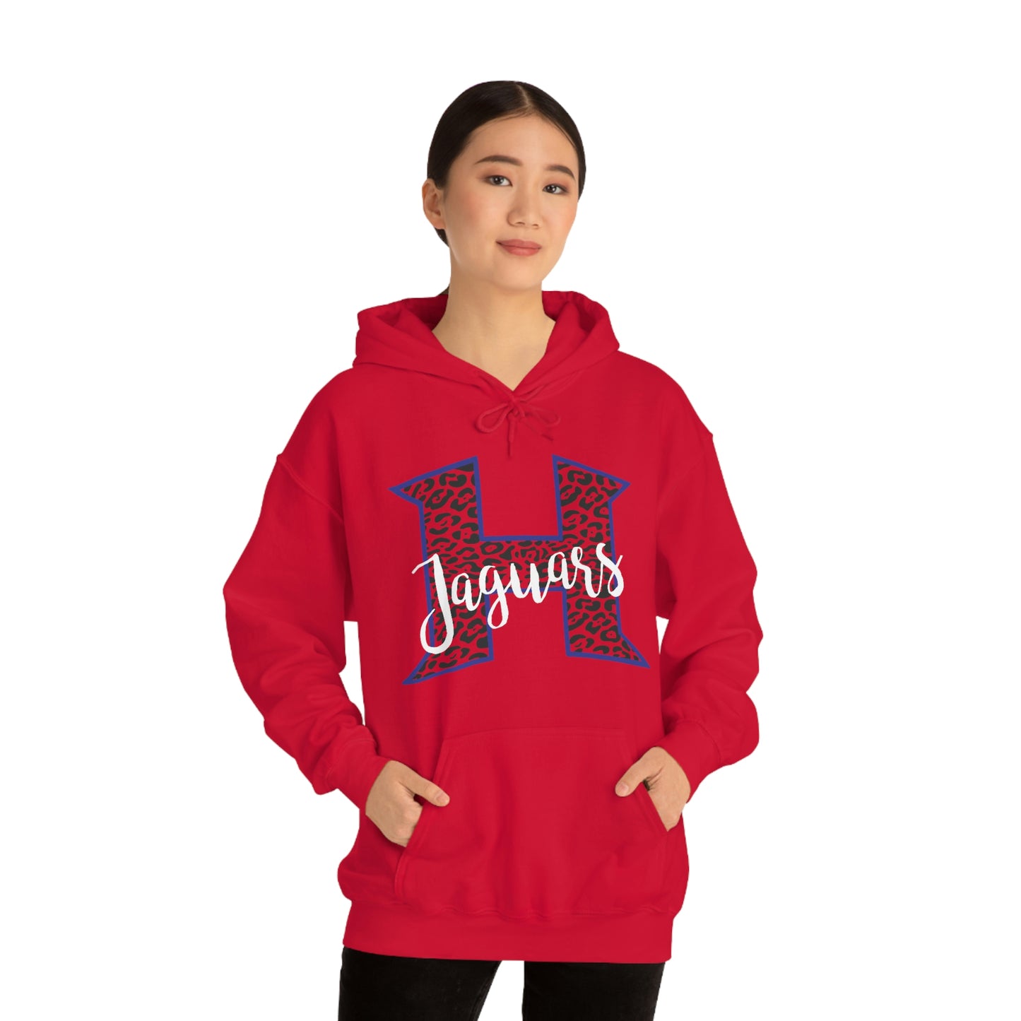 Power H Leopard Print Jaguars Hooded Sweatshirt