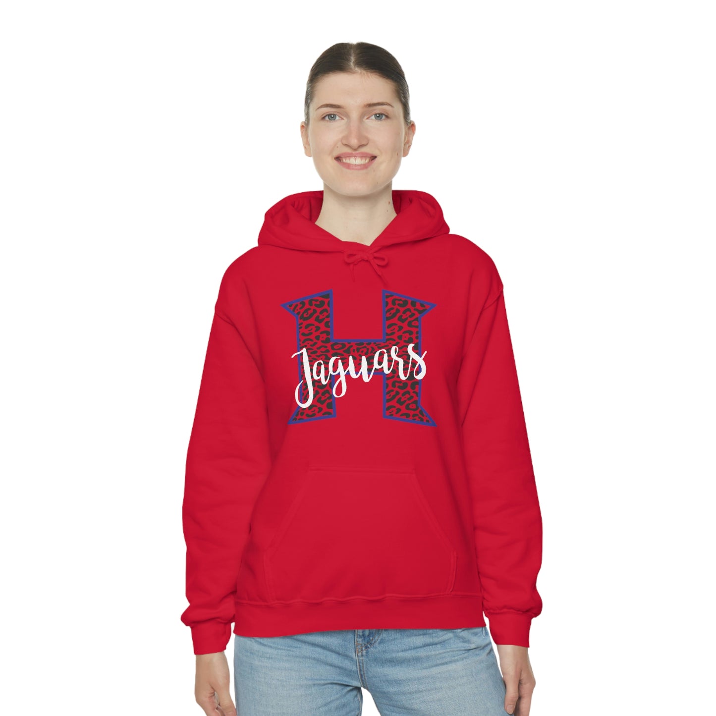 Power H Leopard Print Jaguars Hooded Sweatshirt