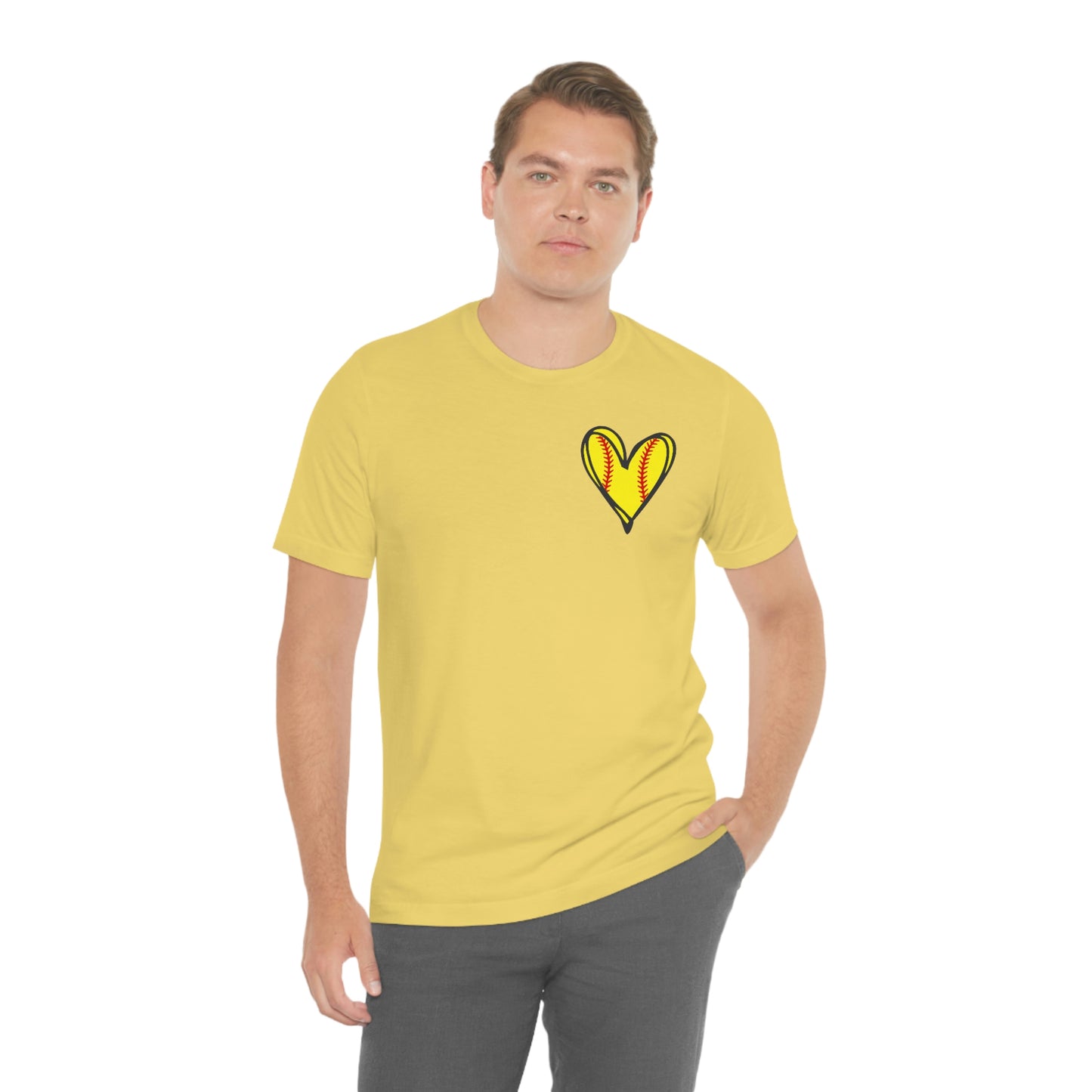 Softball Heart- Bella- Multiple color options