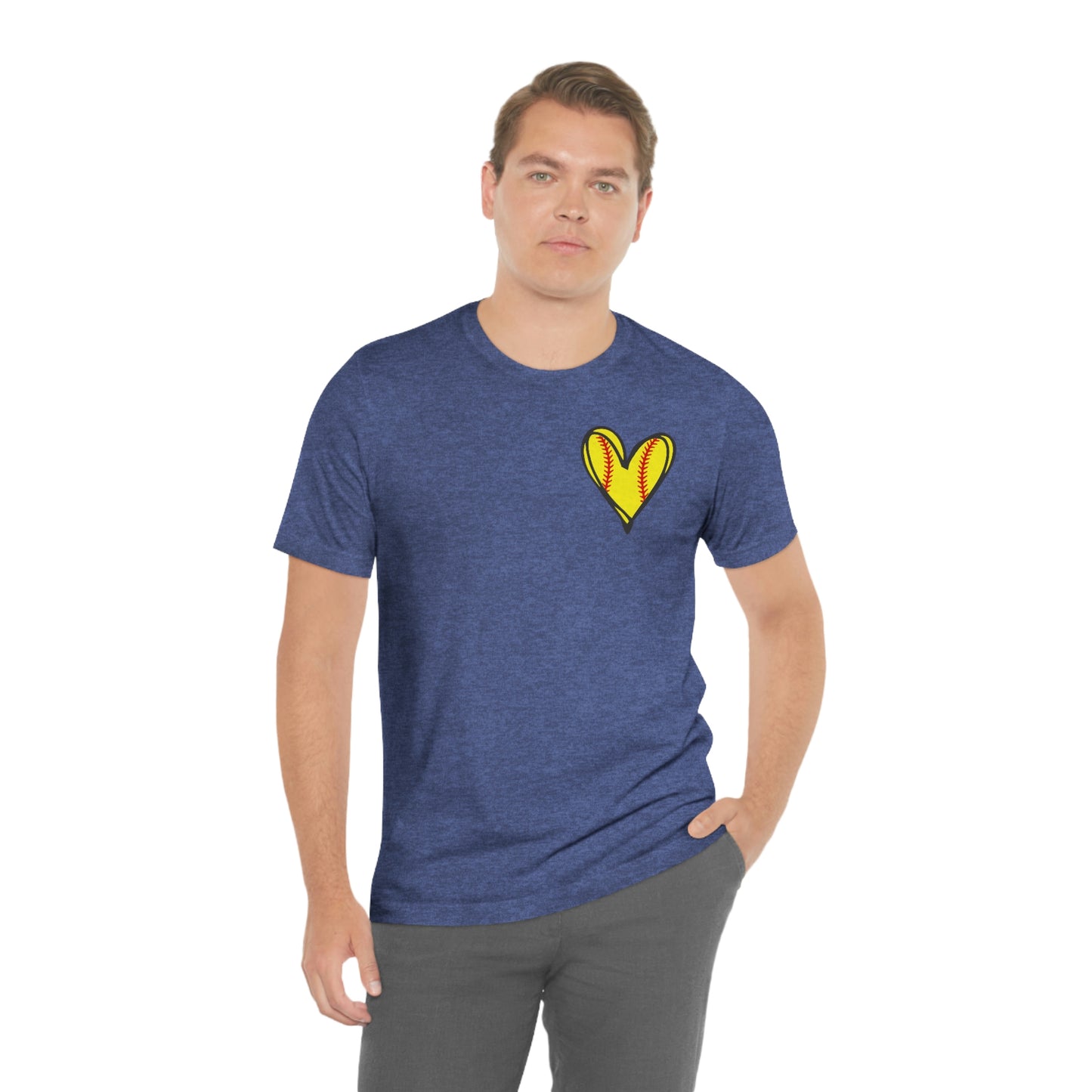 Softball Heart- Bella- Multiple color options