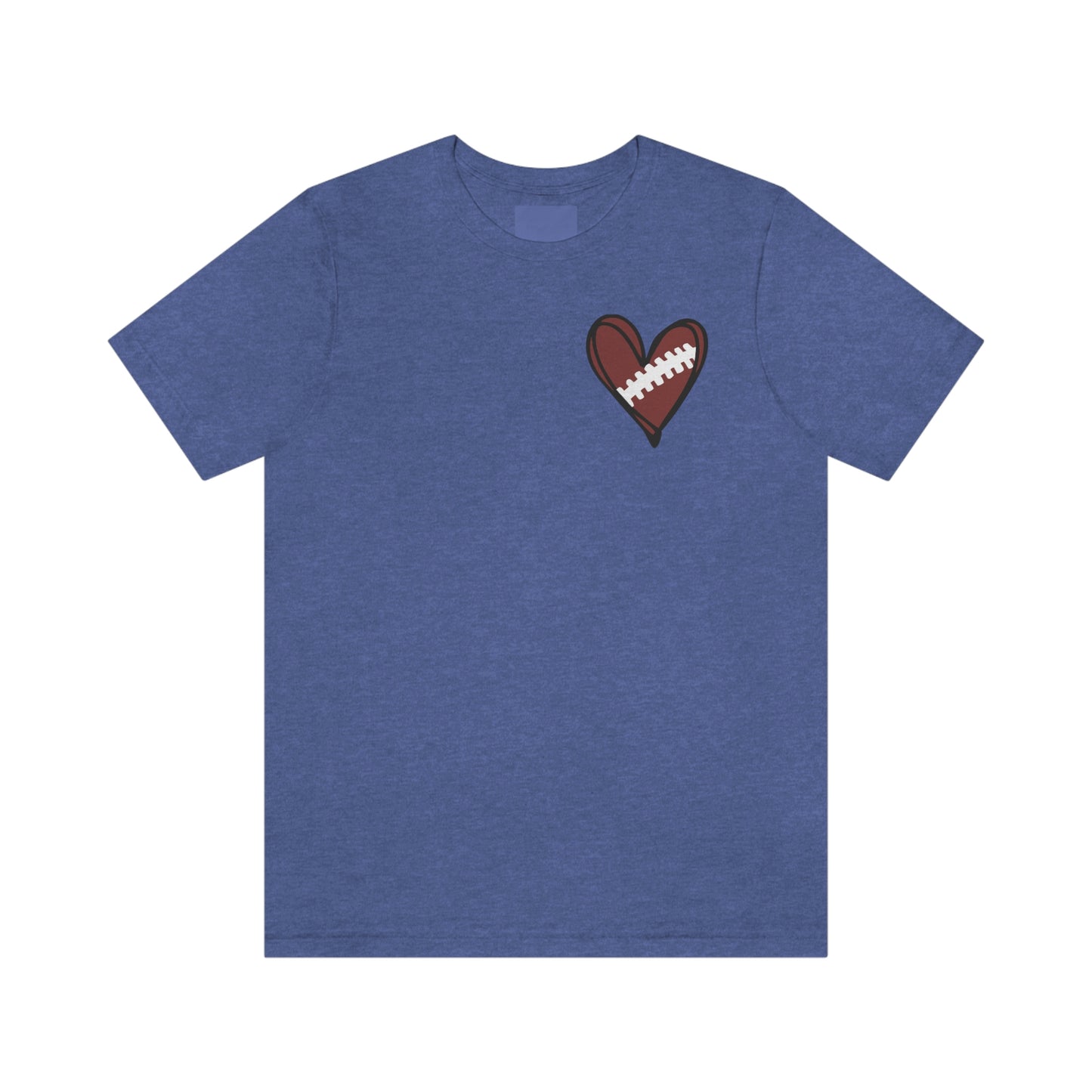 Football Heart- Bella- Multiple color options available