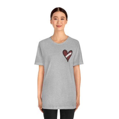 Football Heart- Bella- Multiple color options available