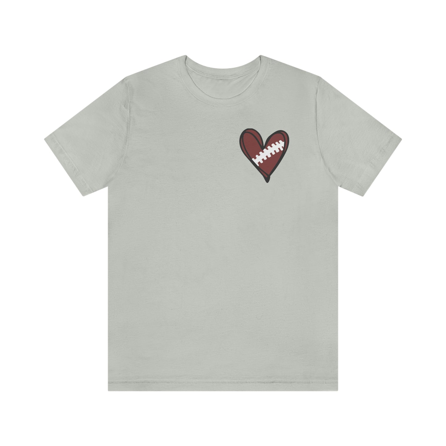 Football Heart- Bella- Multiple color options available