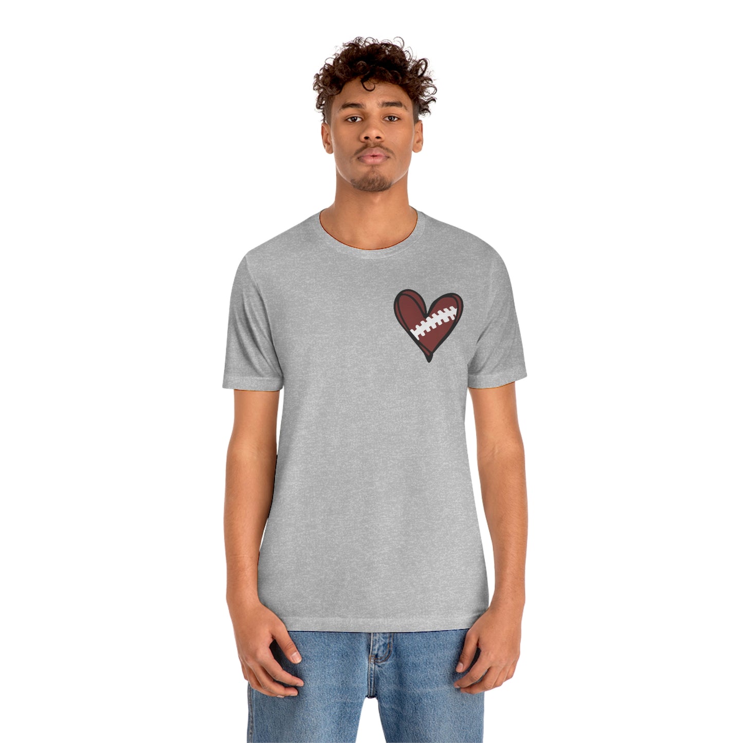 Football Heart- Bella- Multiple color options available