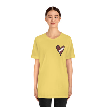 Football Heart- Bella- Multiple color options available