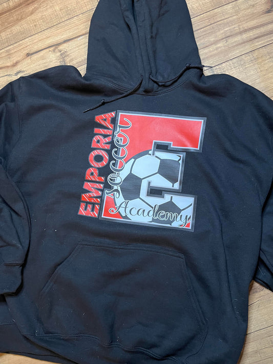 Emporia Soccer Academy Design Black shirt