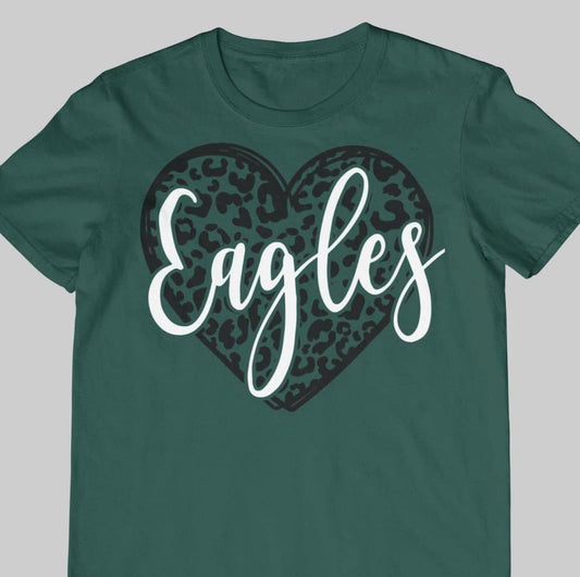 Eagles with Leopard Heart Green