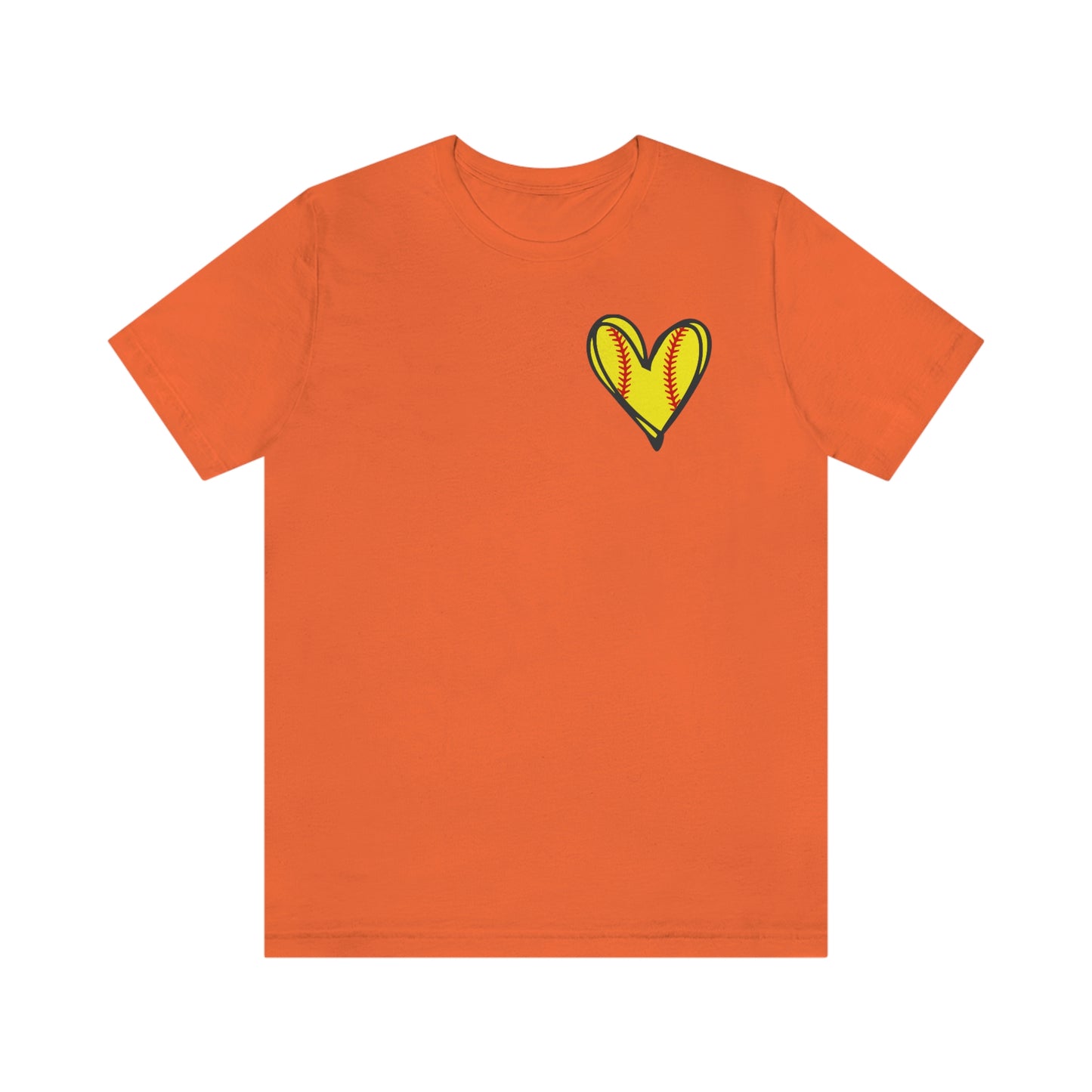 Softball Heart- Bella- Multiple color options