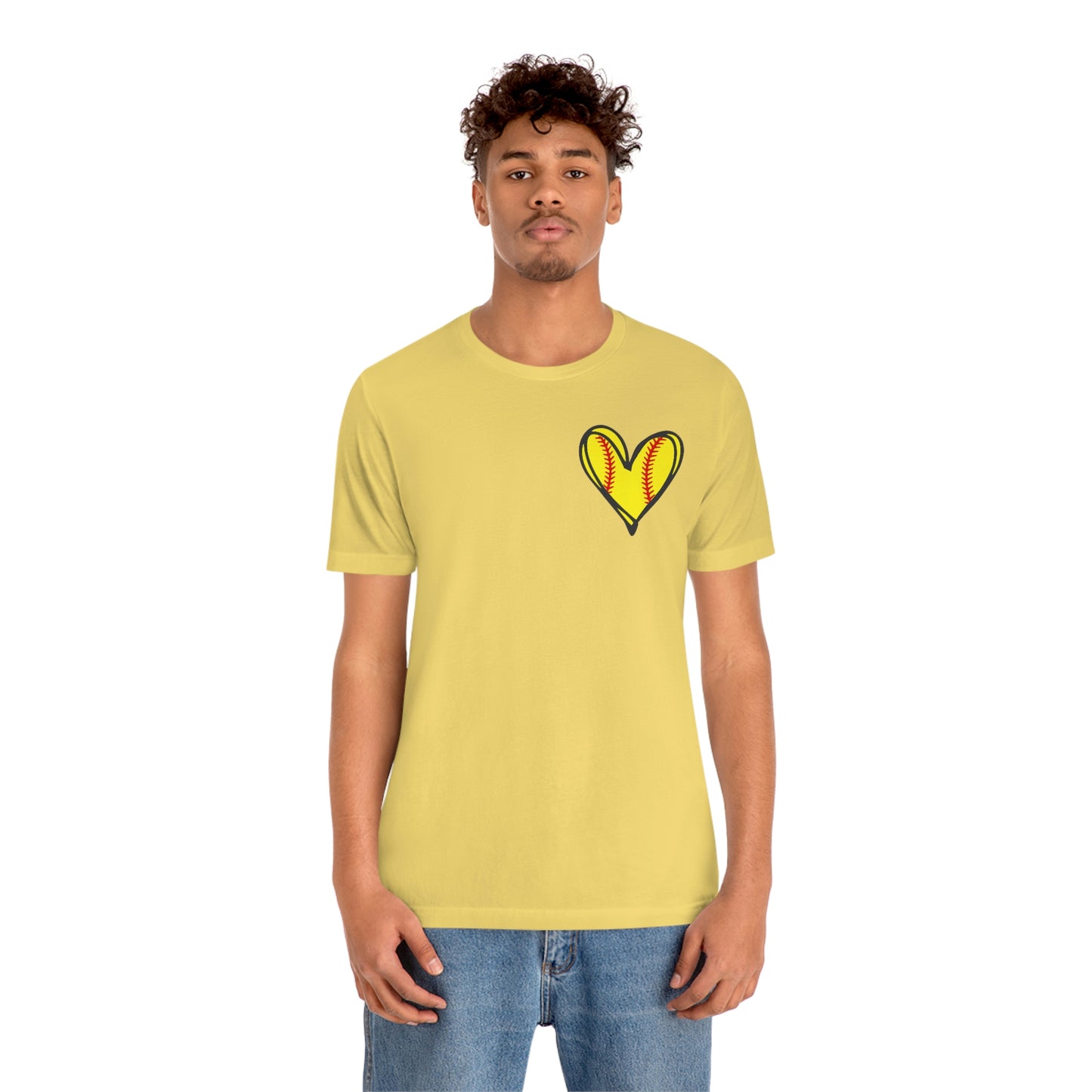 Softball Heart- Bella- Multiple color options