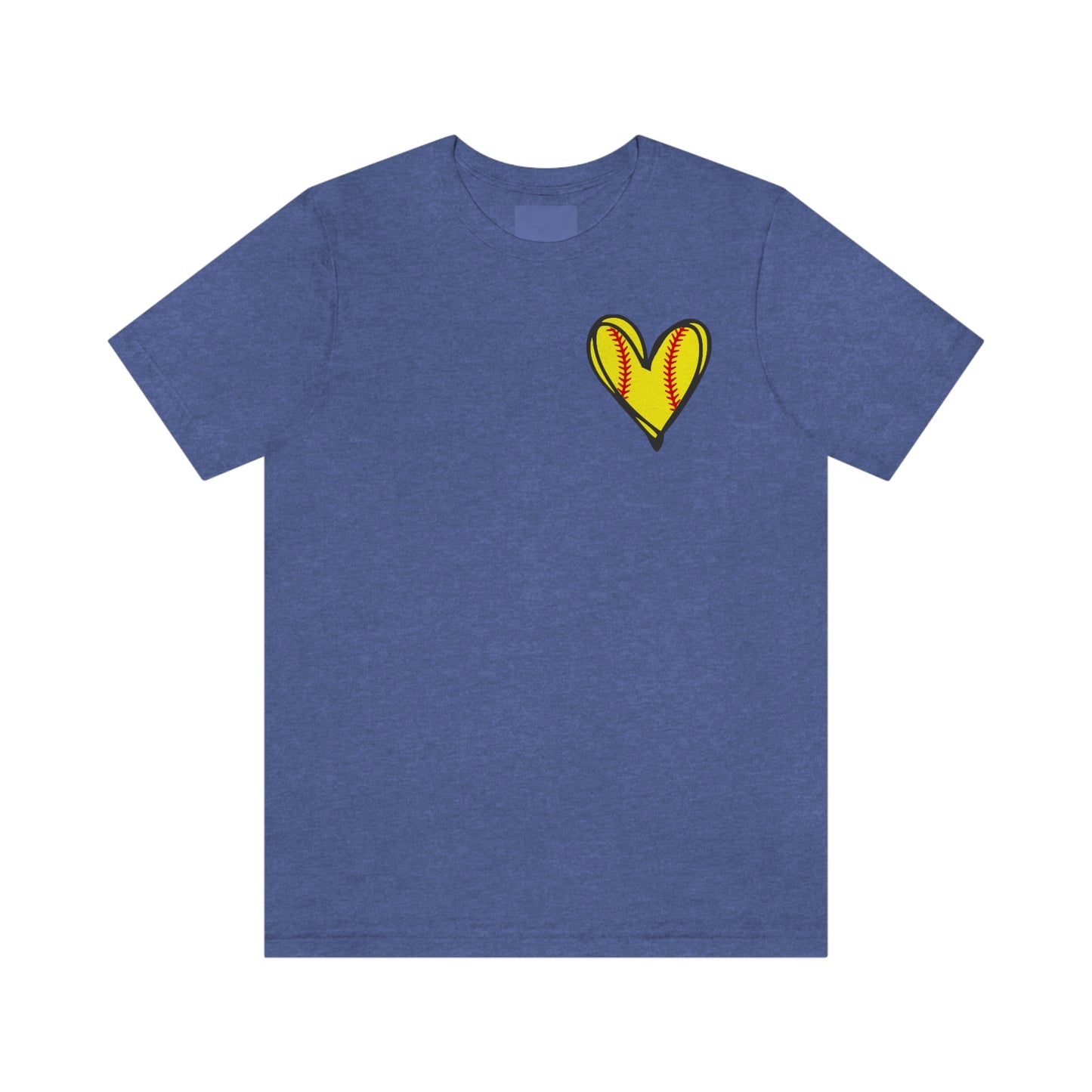 Softball Heart- Bella- Multiple color options