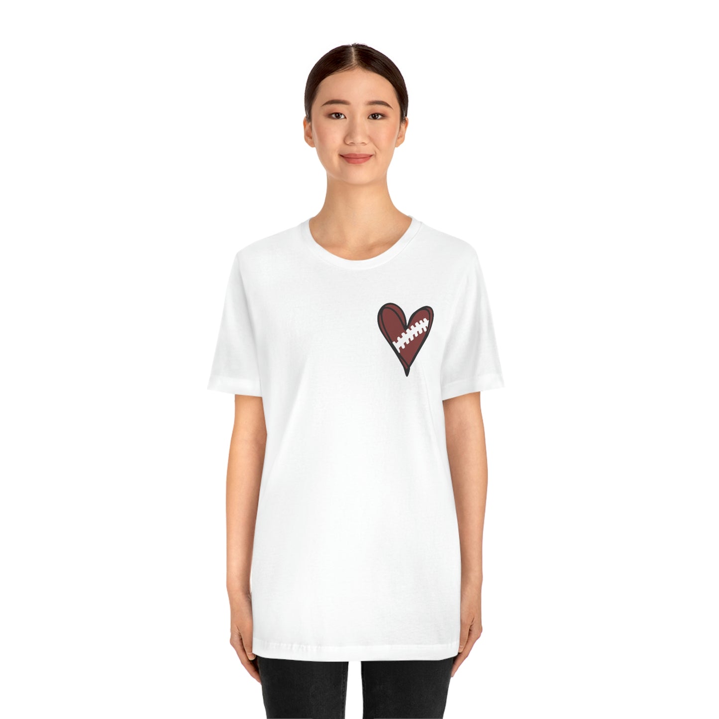 Football Heart- Bella- Multiple color options available