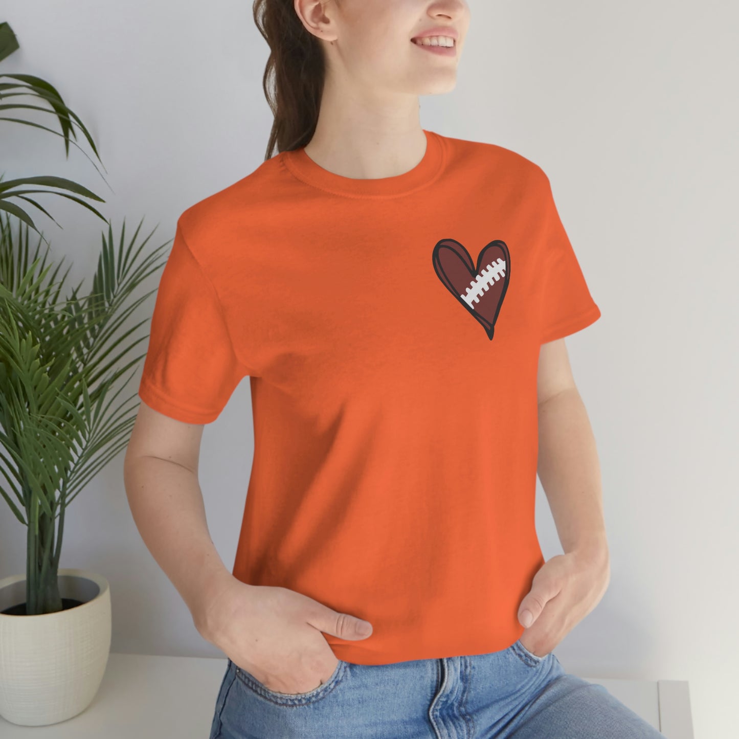 Football Heart- Bella- Multiple color options available