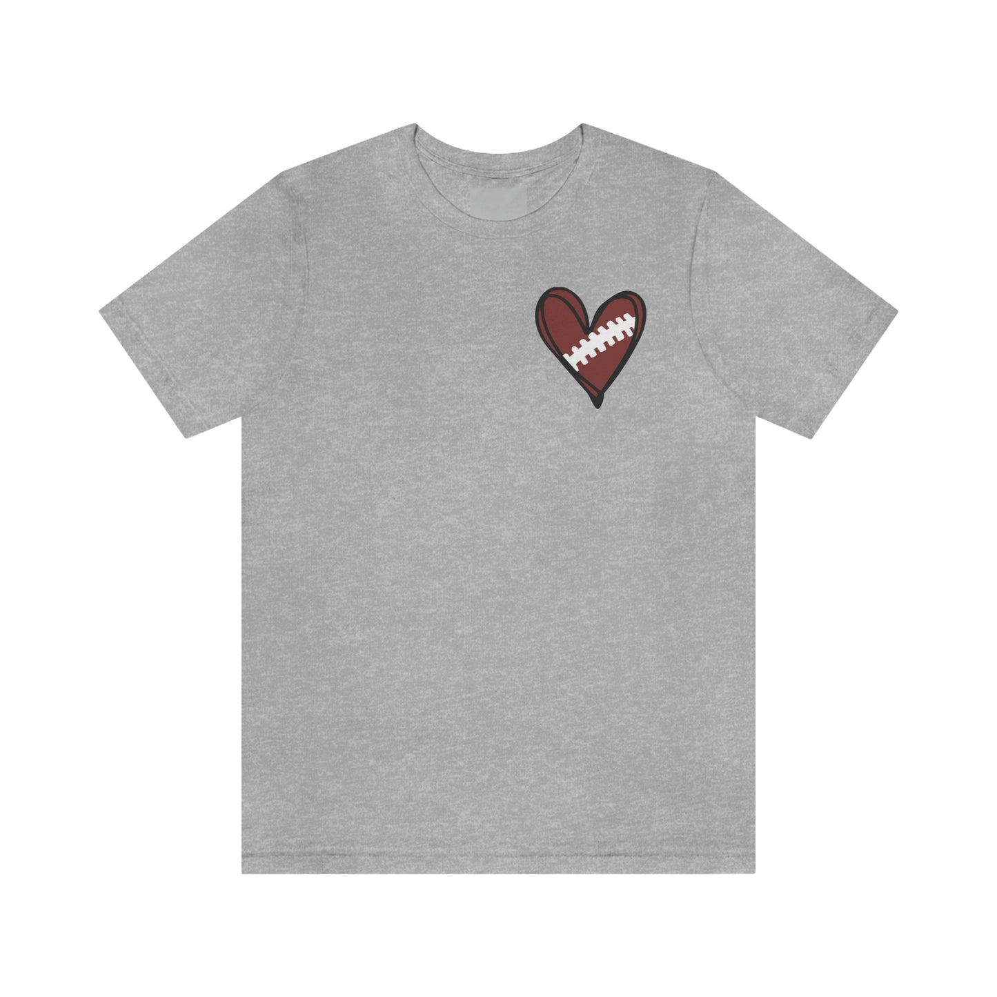 Football Heart- Bella- Multiple color options available