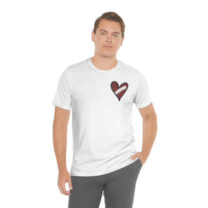 Football Heart- Bella- Multiple color options available