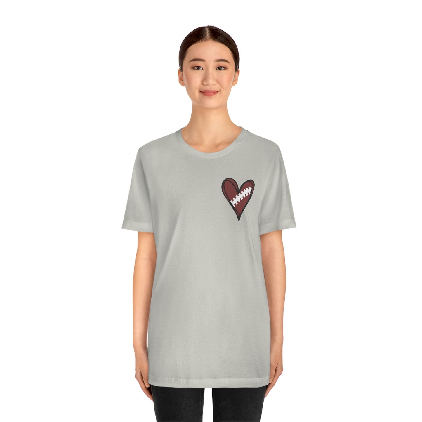 Football Heart- Bella- Multiple color options available