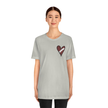 Football Heart- Bella- Multiple color options available