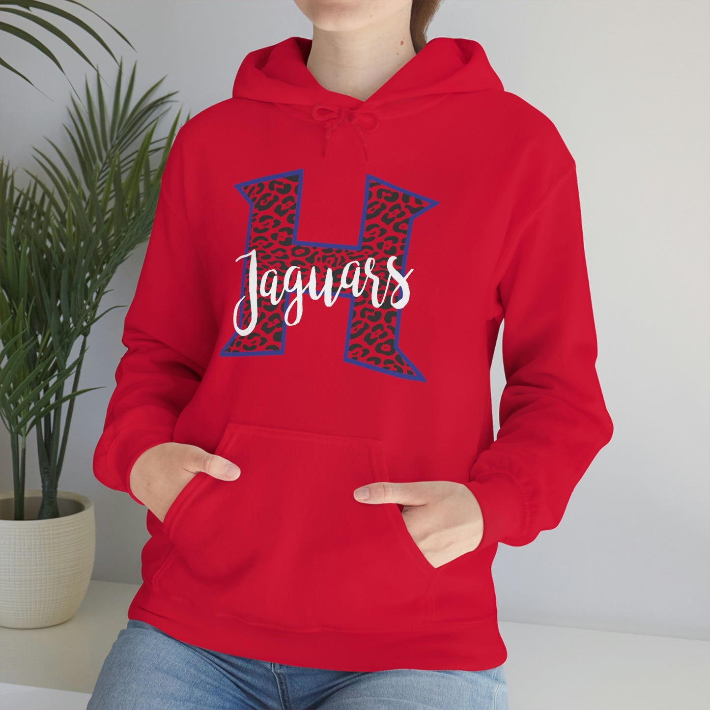 Power H Leopard Print Jaguars Hooded Sweatshirt