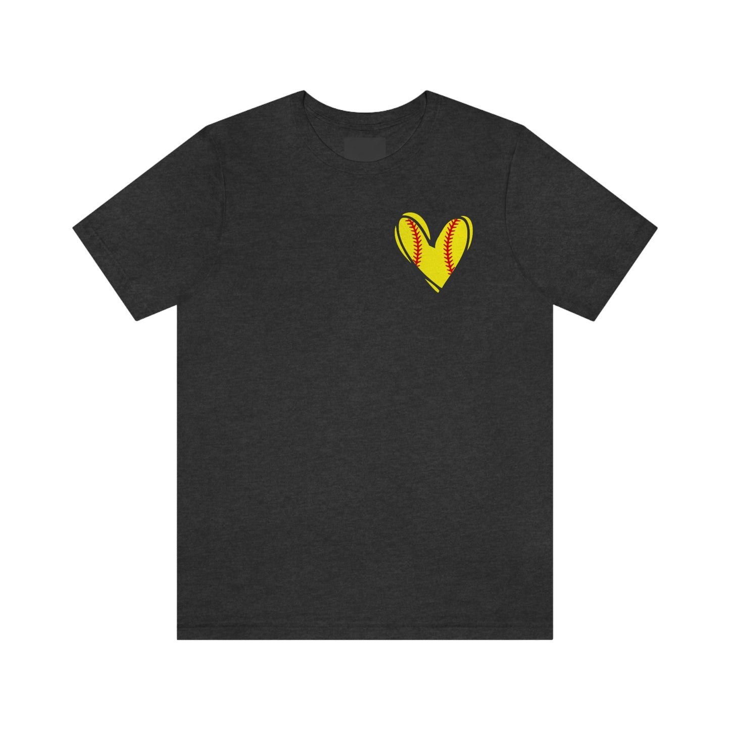 Softball Heart- Bella- Multiple color options