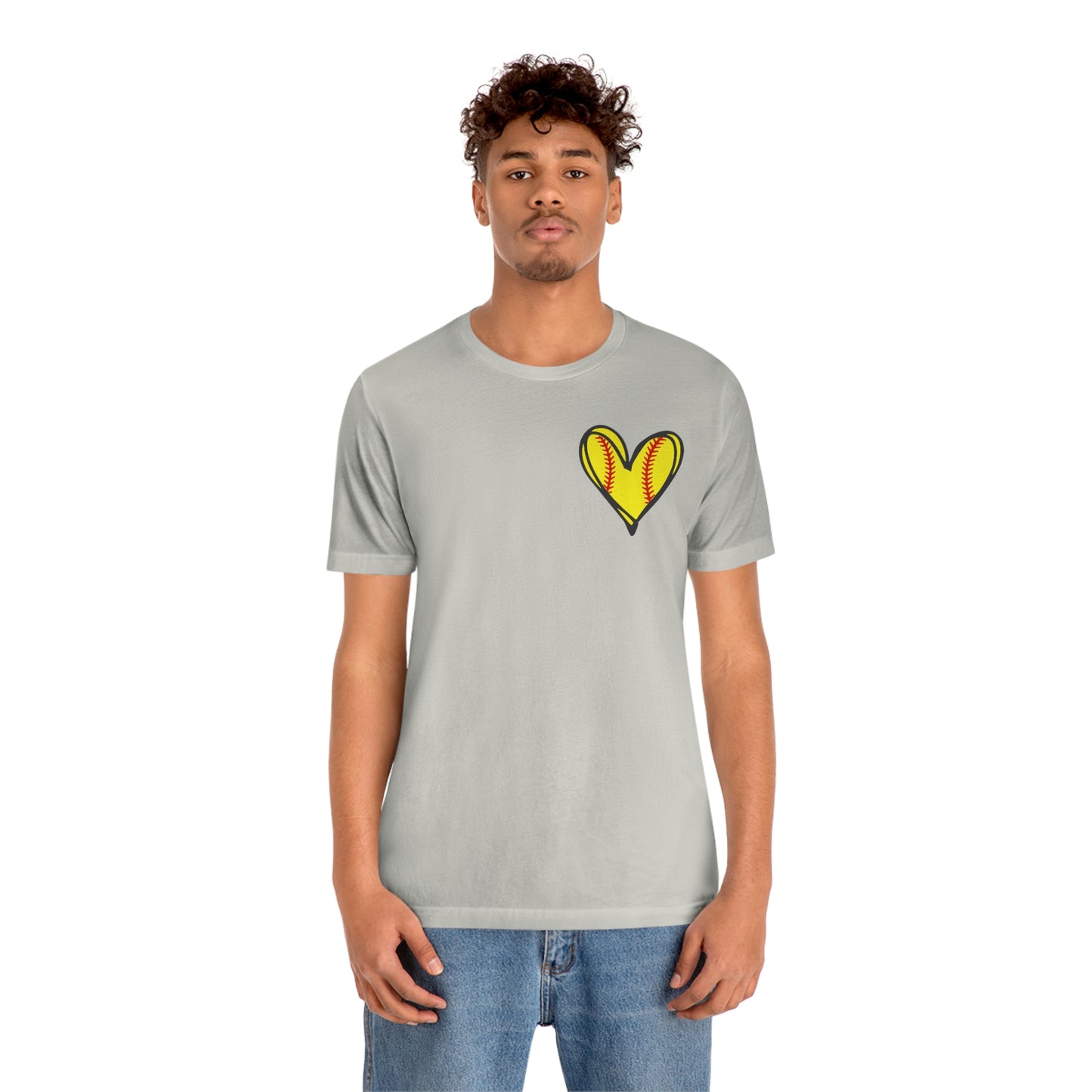 Softball Heart- Bella- Multiple color options