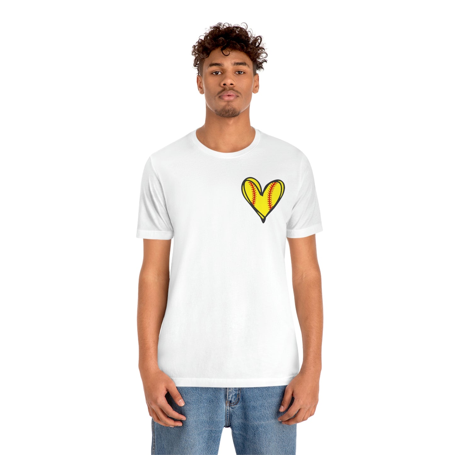 Softball Heart- Bella- Multiple color options