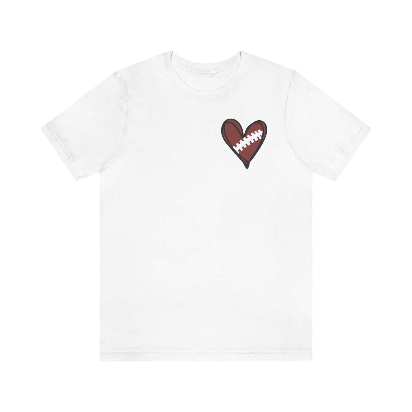 Football Heart- Bella- Multiple color options available